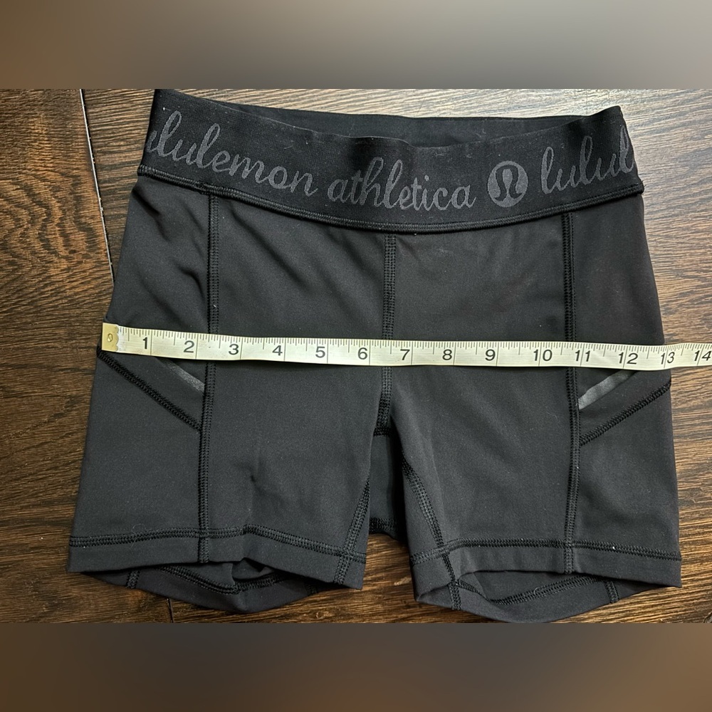 Size 2 Lululemon black shorts